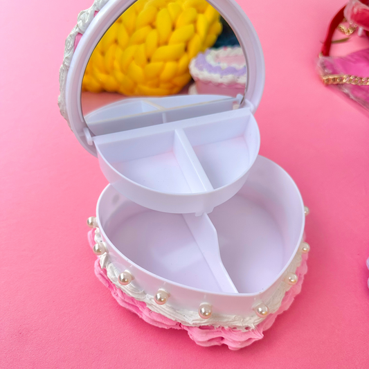 Pink and Pearl Jewelry Box