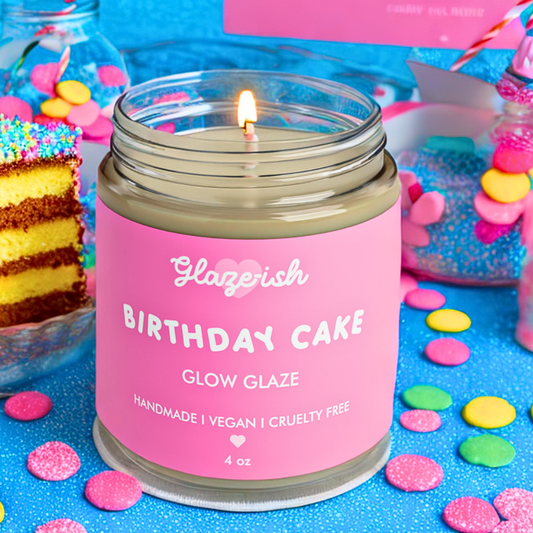 Birthday Cake- Body Glaze Candle