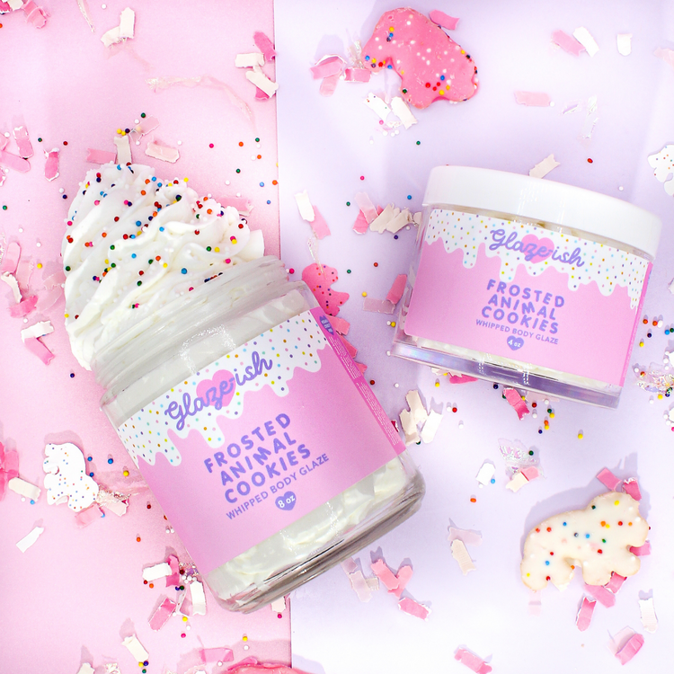 Frosted Animal Cookies- Whipped Body Glaze
